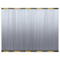 Brushed Metal Hazard Construction Layout