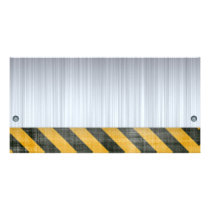 Brushed Metal Hazard Construction Layout