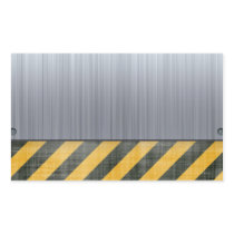 Brushed Metal Hazard Construction Layout