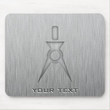 Brushed Metal-look Architect Mousemats