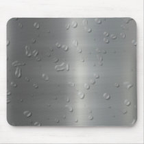 brushed metal waterdrops