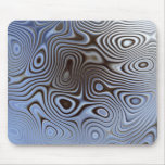 Brushed Nickel Abstract Squiggle Mousepad