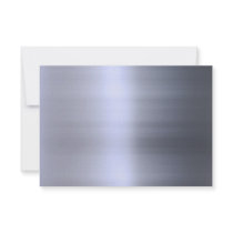 Brushed Silver Metal Textured Personalised Invites
