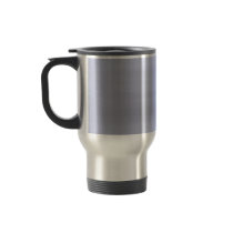 Brushed Silver Metal Textured Mugs