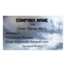 BRUSHED STEEL Metallic-effect Business Card