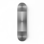brushed steel skateboard