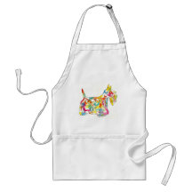 Brushfolks Scotties in A Scotty Aprons