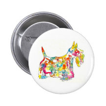 Brushfolks Scotties in A Scotty Button