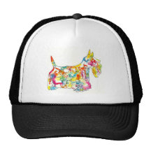 Brushfolks Scotties in A Scotty Hat