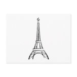 Brushstroke Eiffel Tower postcards