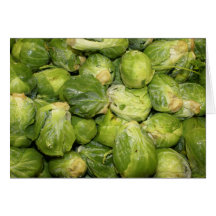 Brussel Sprouts Greeting Cards
