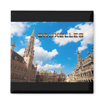 Brussels 01E Refrigerator Magnet