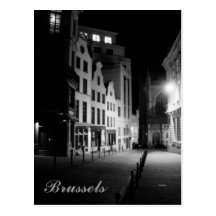 Brussels by Night Postcard