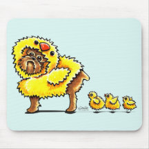Brussels Griffon Chick Easter Mousepad