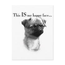 Brussels Griffon Happy Face Postcard