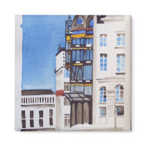 Brussels town house magnet