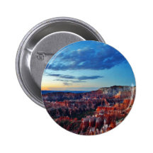 Bryce Canyon Sunrises Clouds Pinback Button