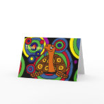 BT- Box Turtle Abstract Art Thank You Card