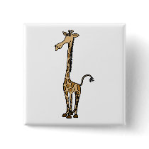 BT- Funky Giraffe Button