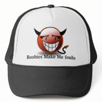 Bubba's, Boobies Make Me Smile Trucker Hats