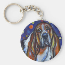 Bubble Basset Key Chains