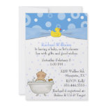 Bubble Bath Baby Boy Shower Invitation