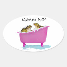 Bubble bath for pet frogs stickers