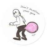 Bubble Butt 3 inch round sticker