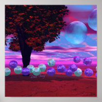 Bubble Garden - Rose and Azure Wisdom