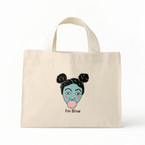 bubble gum baby blue, I'm Blue Canvas Bags