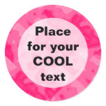 Bubble Gum Factory Accident Template (round) Sticker