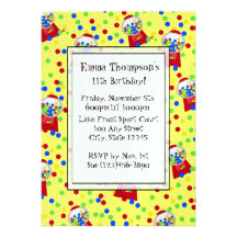 Bubble Gumballs Party Invitation