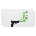 bubble gun with bubbles icon photo cards