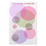 Bubble Pinks Personalised Stationary