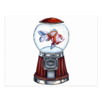 BubbleGum Goldfish postcards