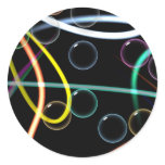 Bubbles and Ribbons Round Sticker