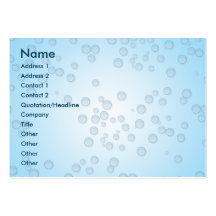 Bubbles Chubby Business Cards