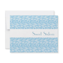 Bubbles Of Blue Sweet Sixteen Invitation