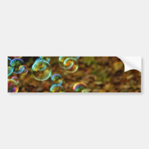 Bubbles on a Fall Day Bumper Sticker
