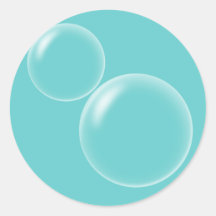 Bubbles Round Sticker