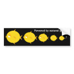 Bubbles The BlowFish_Powered by natural gas bumper stickers