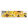 Bubbling Black-Eyed Susan Abstract Bumper Sticker