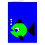 Bubbling Hat Fish Card
