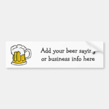 Bubbly Beer!  U-brew or  Brewery Business Bumper Stickers