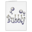 Bubbly cards