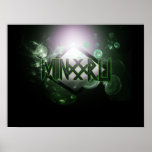 Bubbly Green Poster posters