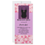 Bubbly Pink Purple Bachelorette Party Invitation rack cards