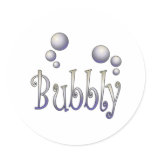 Bubbly Round Sticker