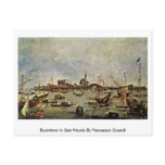 Bucintoro In San Nicolo By Francesco Guardi Post Cards