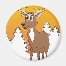 Buck Cartoon Refrigerator Magnets